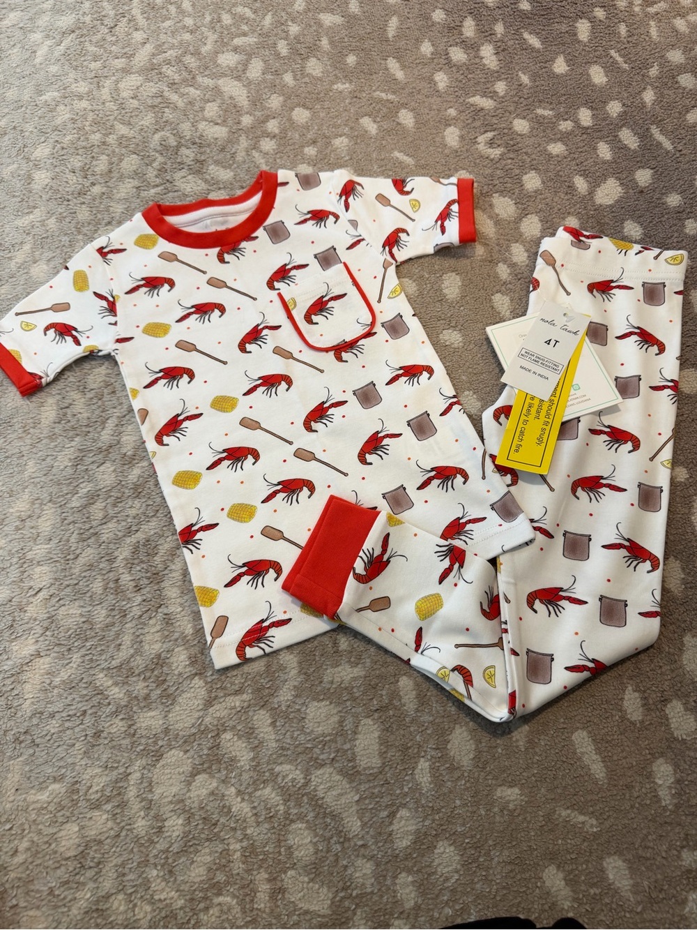 Nola Tawk Crawfish Boil Print PJ's